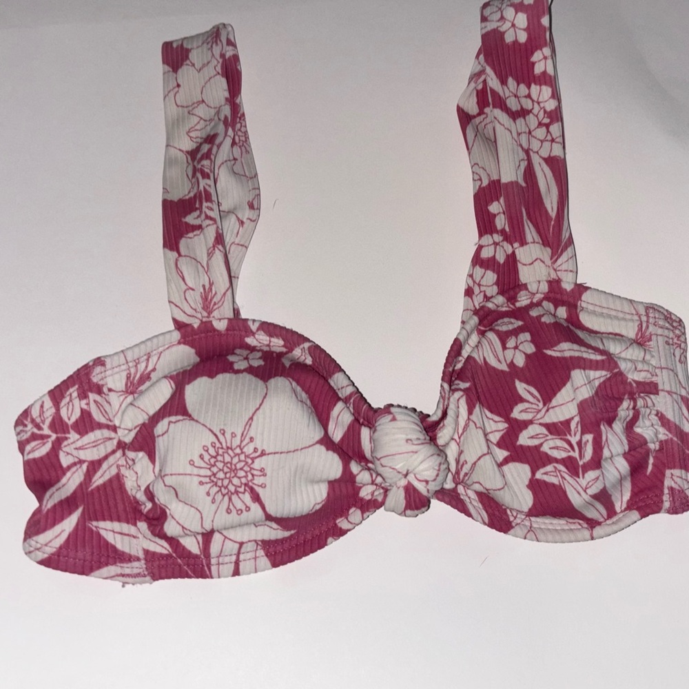 Floral Pink Bikini Top